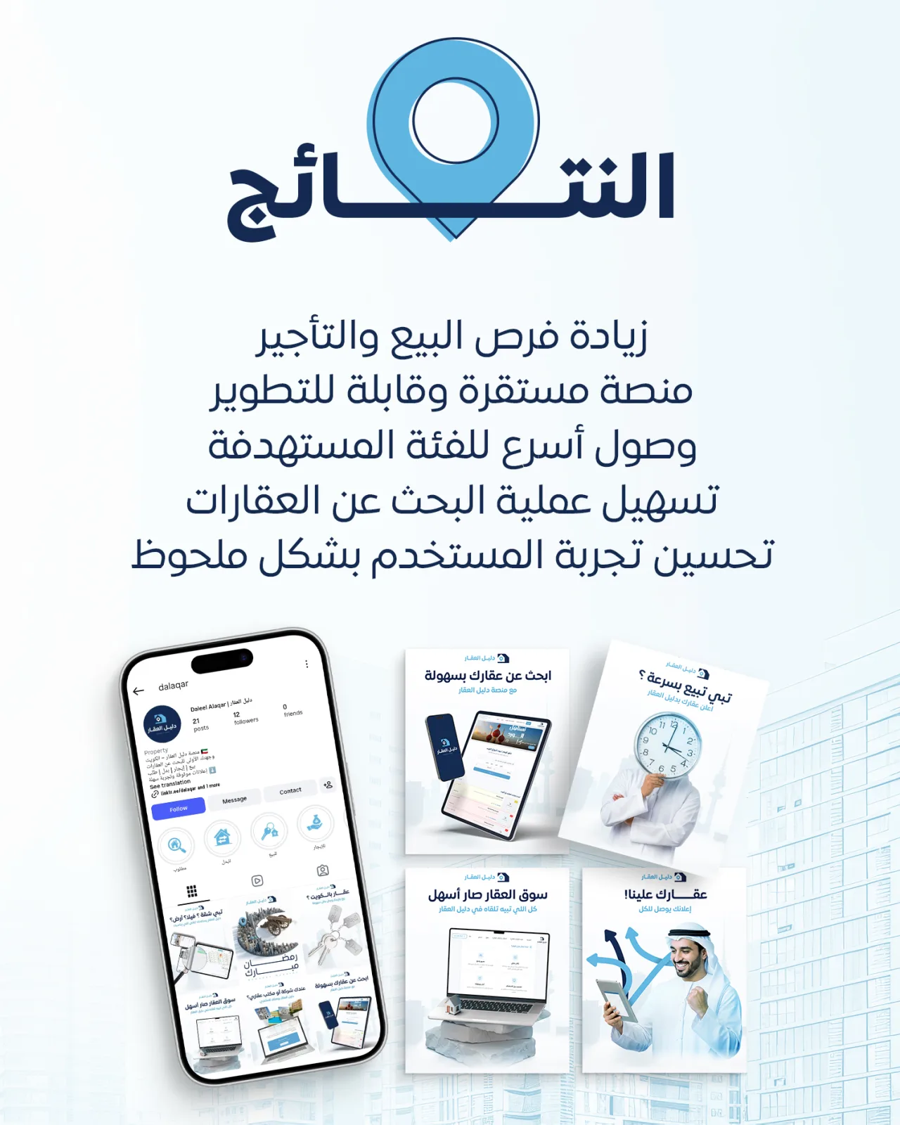 نتائج منصة دليل العقار ومحتواها التسويقي